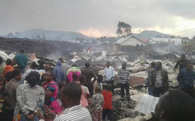 Erupção de vulcão no Congo atinge igrejas e casas